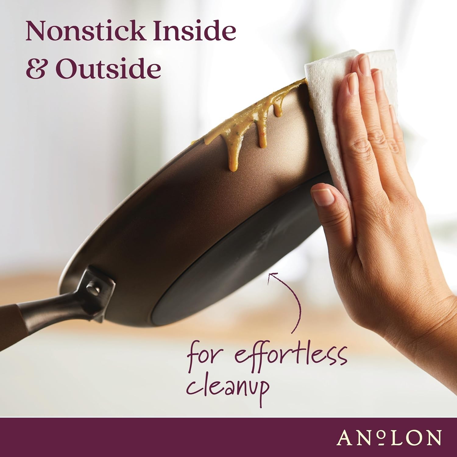 Anolon Advanced Home Hard Anodized Nonstick Cookware/Pots and Pans Set, 9 Piece
