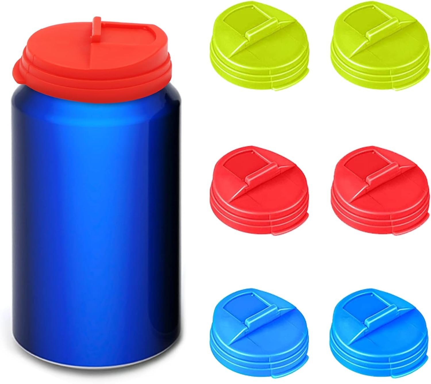 ZOCONE 6 PCS Soda Can Lids Can Covers, Bottle Caps, Spill-proof Soda Pop Tops