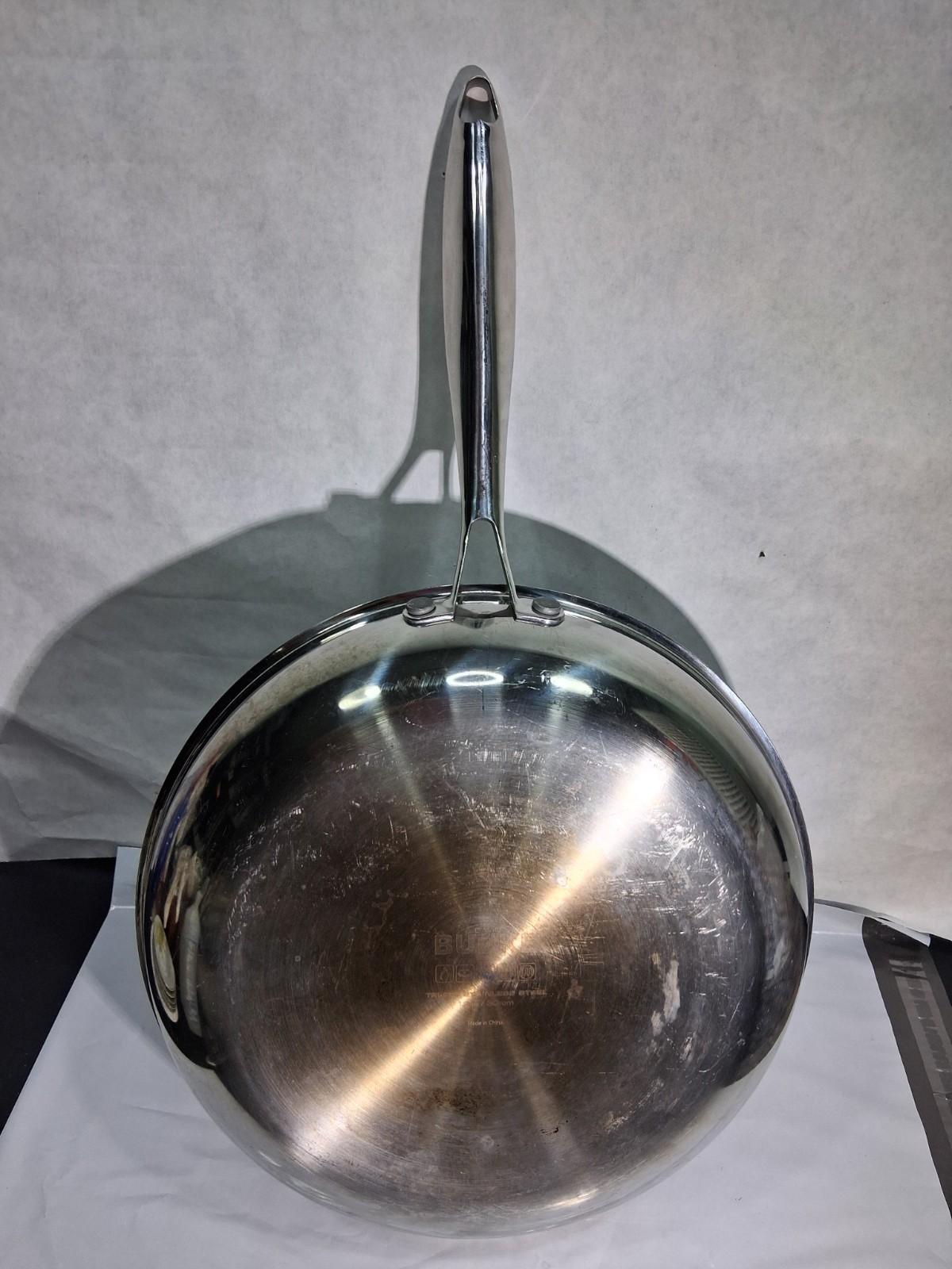 David Burke Frying Pan 12.5” Wide Tri-Ply Stainless Steel Nonstick