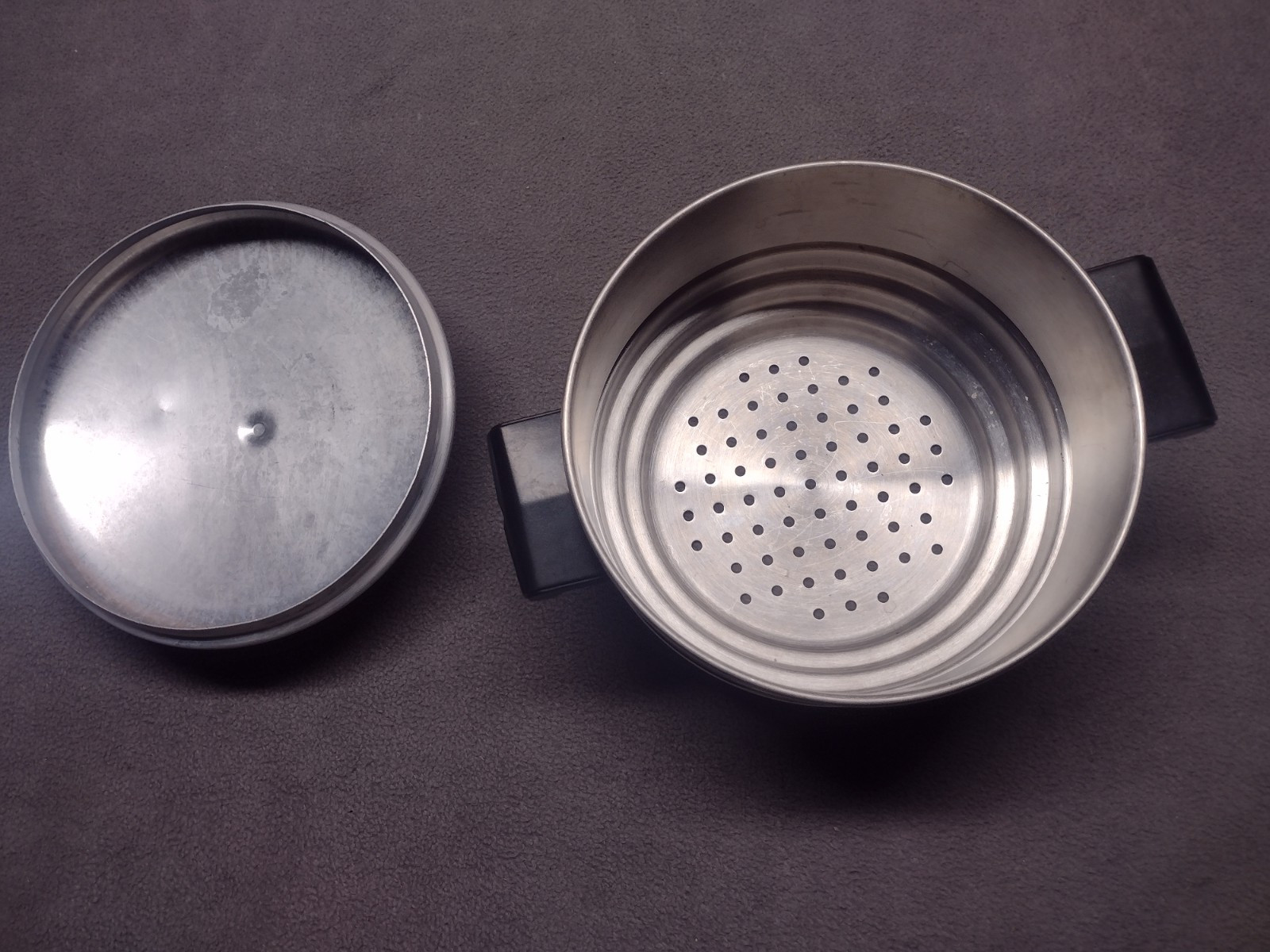 Stainless Steel Three Tier Steamer Insert Basket With Lid Unbranded