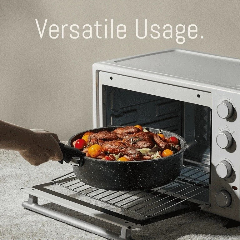 Carote 6 Pcs Nonstick Cookware Set, Granite Reinforced Non-Stick Pots And Pans