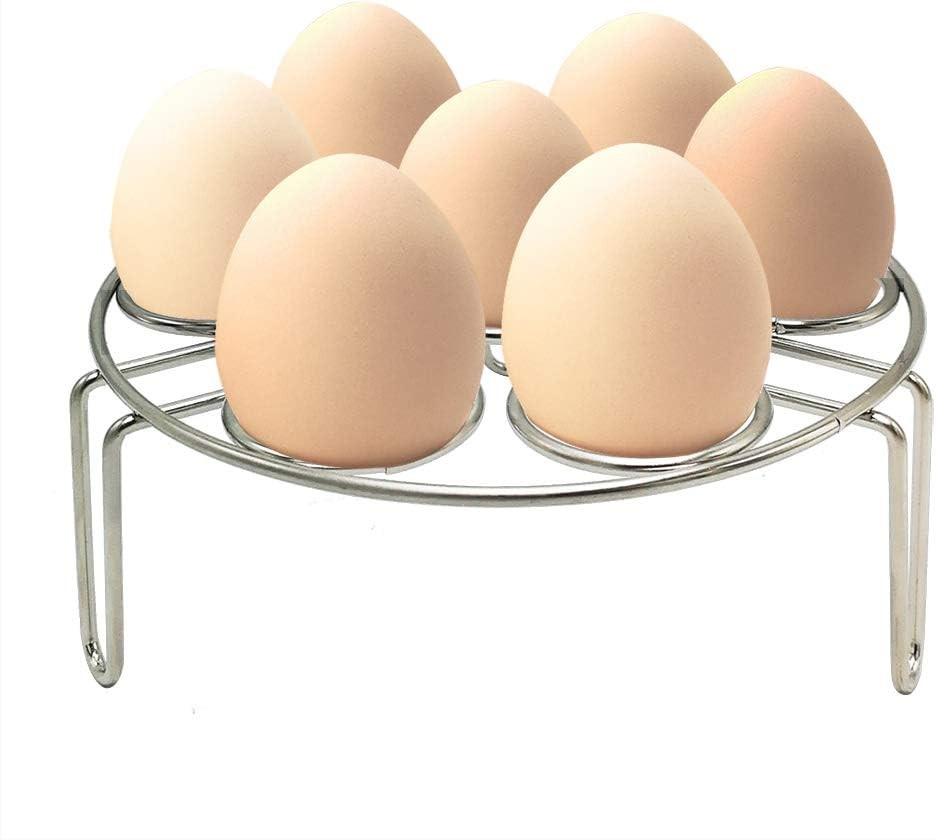Egg Steamer Rack, Egg Rack Steamer Trivet Basket Stand for Instant Pot 3 Quart