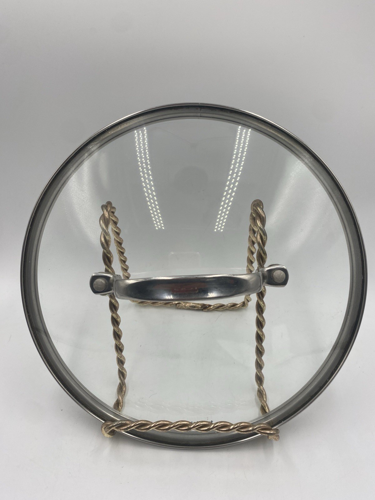 Cuisinart Glass Pot Pan Replacement Lid Only 10 1/4“ OD 9 3/8” Inside Diameter