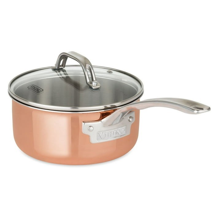 Viking 13-Piece Tri-Ply Copper Cookware Set