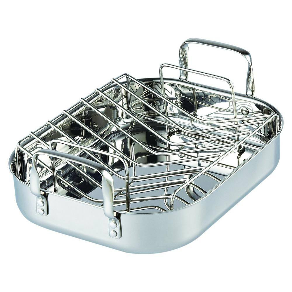 10 Qt. Stainless Steel Roasting Pan Free Shipping New