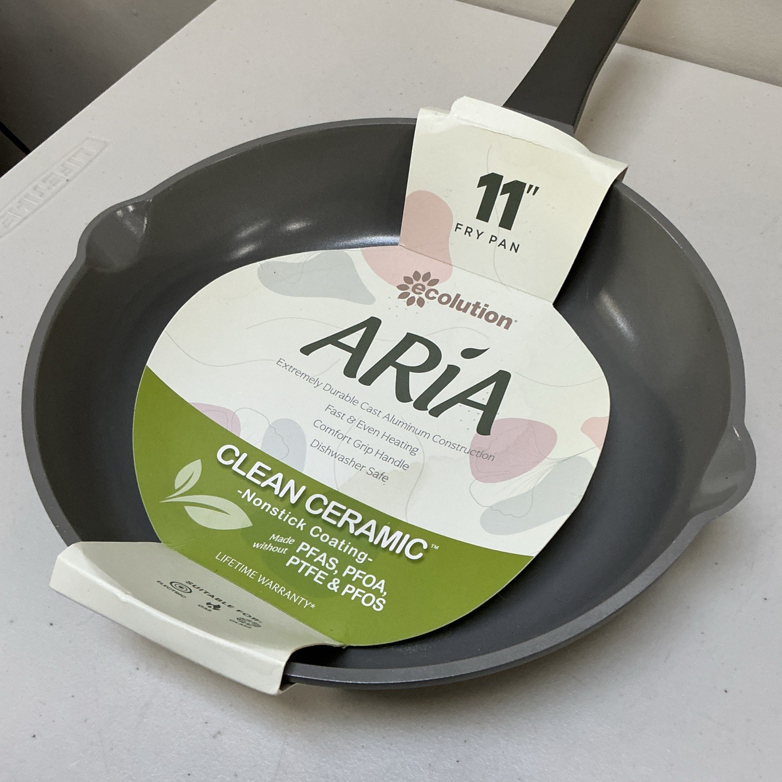 Ecolution Clean Ceramic Coating 9.5″ Skillet / Frying Pan New