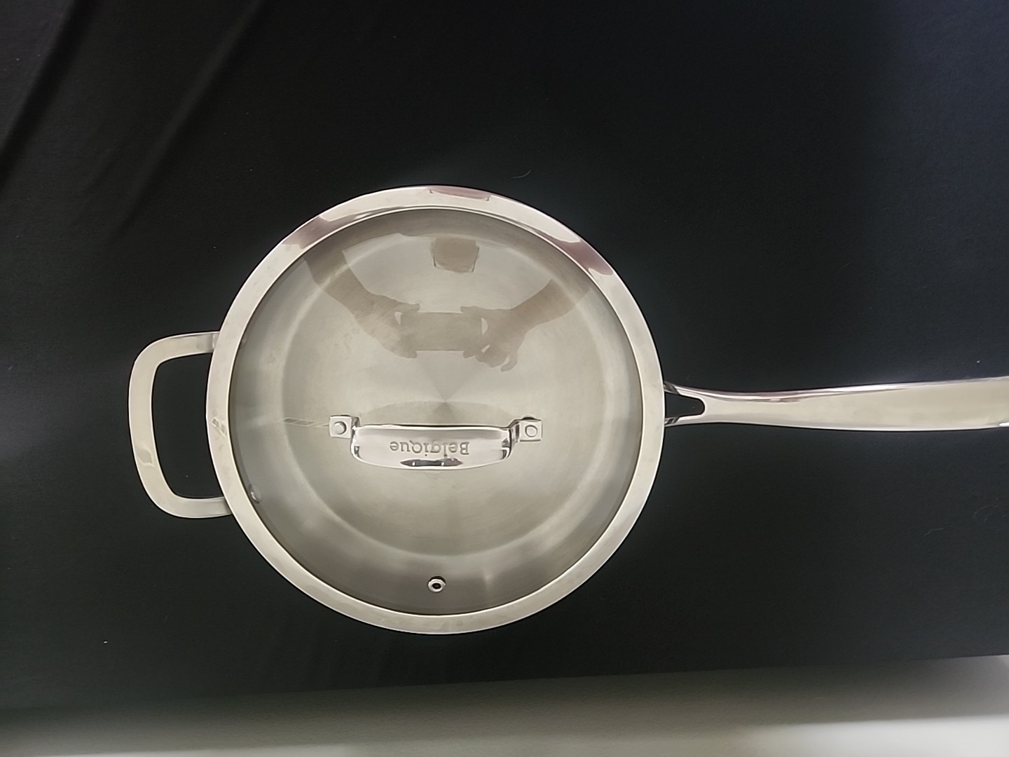 Belgique 3 Qt Stainless Steel Saute Pan with Glass Lid Oven Safe Up to 450°F