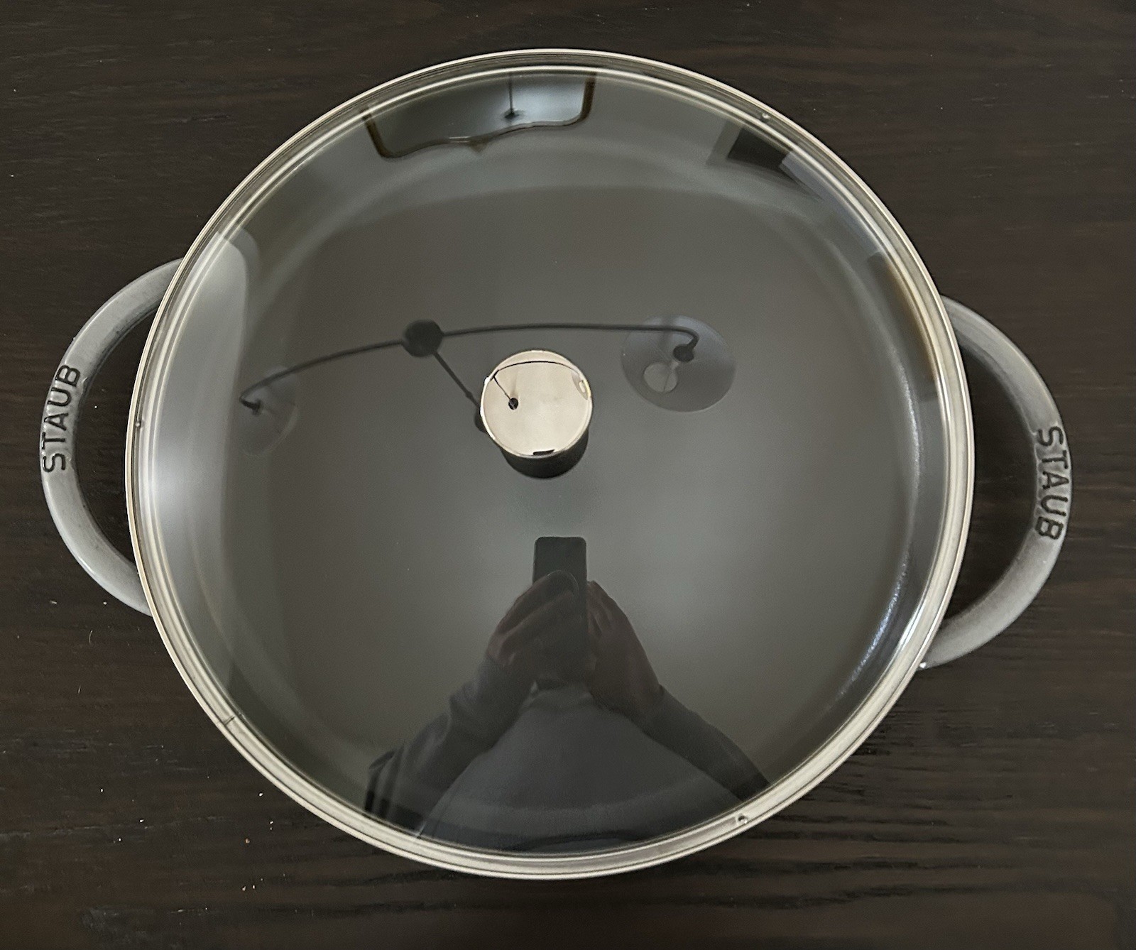 Staub Cast Iron Round With Lid Gray 12”