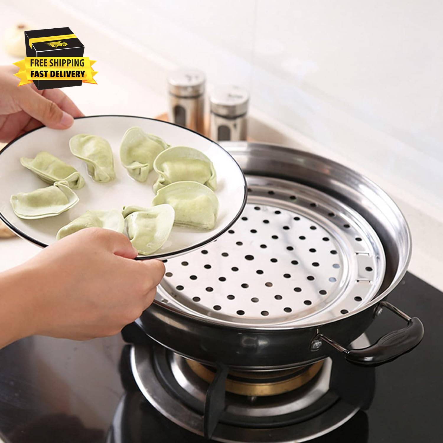 Steamer Rack, Stainless Steel Steaming Rack Stock Pot Steam Tray Canner Canning