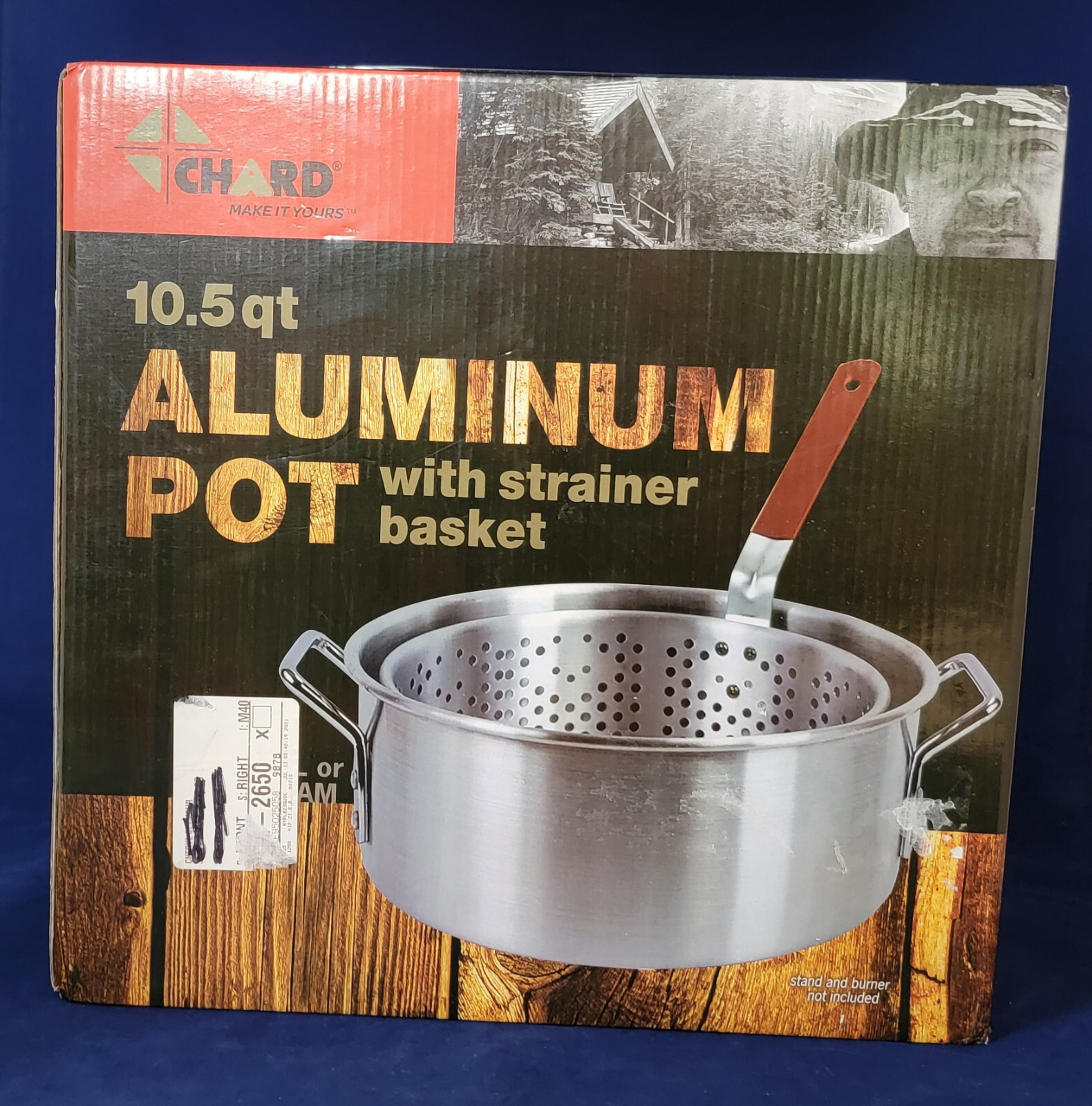 Chard Aluminum Stock Pot With Strainer Basket 10.5 Quart
