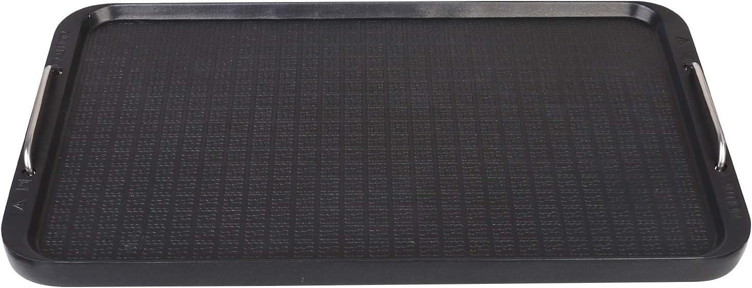 Flat Top Non-Stick Griddle Grill Pan, 14.96″ x 8.66″ – Dishwasher Safe Elegance