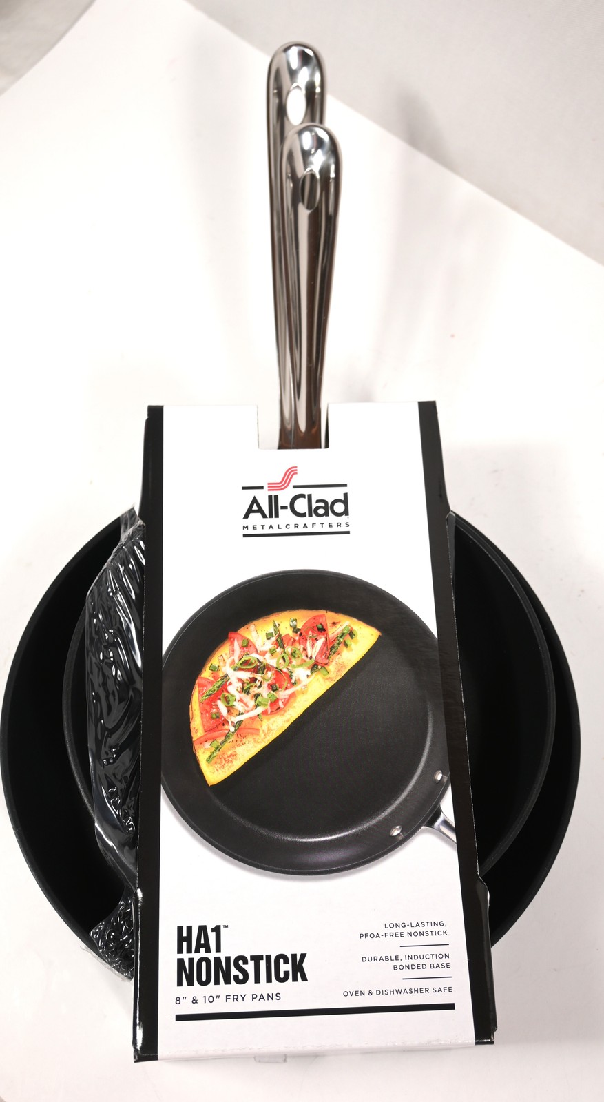 NEW NIB ALL-CLAD 2-PC HA1 NON-STICK 8″ & 10″ FRY PAN SET Cookware