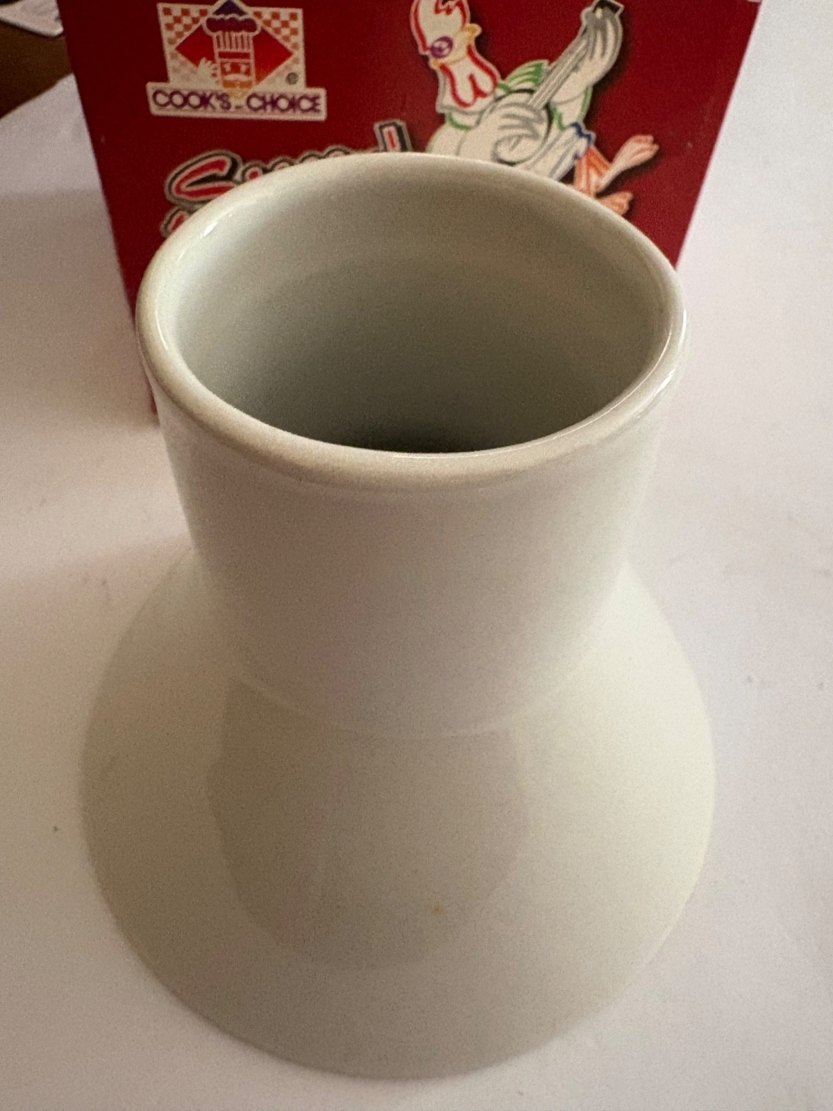 Cook’s Choice Sittin’ Chicken Ceramic Beer Can Chicken Roaster With Box BBQ Gril