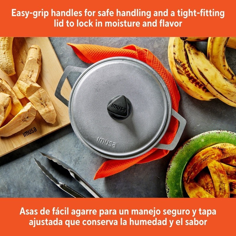 Cast Aluminum Caldero 3.7Qt Essential Hispanic Cookware Oven Safe Durable Design