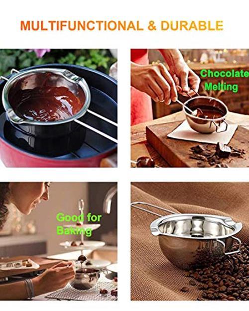 Stainless Steel Double Boiler Pot for Melting Assorted Sizes , Colors