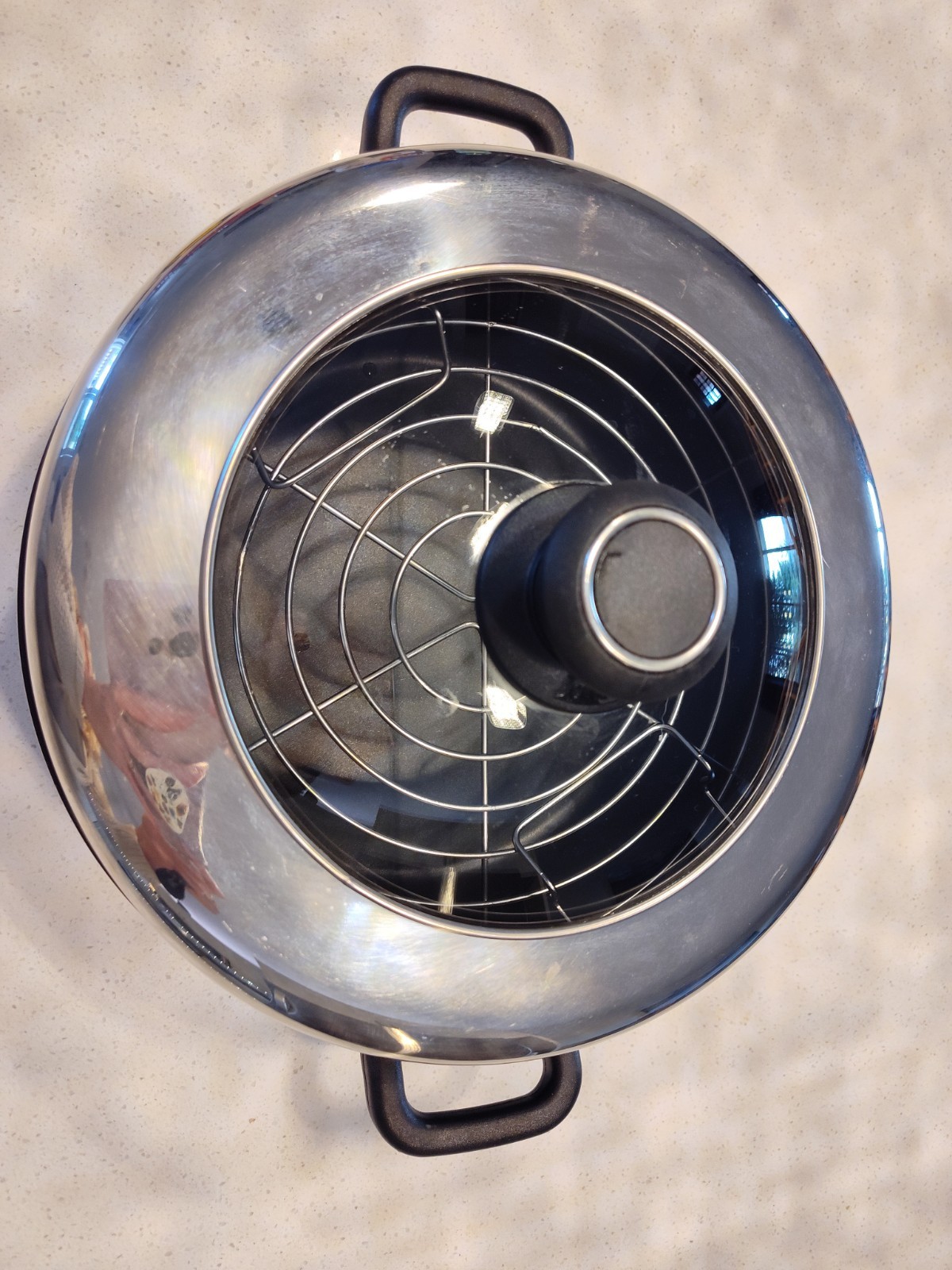 Ultrex 2 Convection Pan Model 11373 Steam Vent Knob, wire rack, non-stick