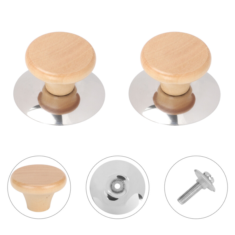 3 Pcs Lid Handle Baby Pot Grip Replacement Handles Accessory Knobs for Cookware