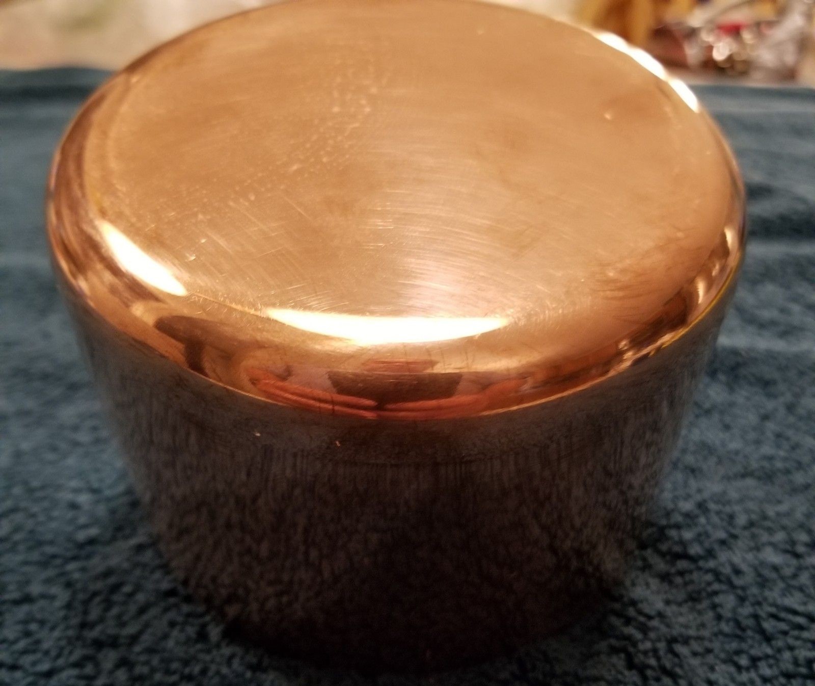 Baumalu copper pan 4 1/4″ with cast iron handle new made in France tin lined