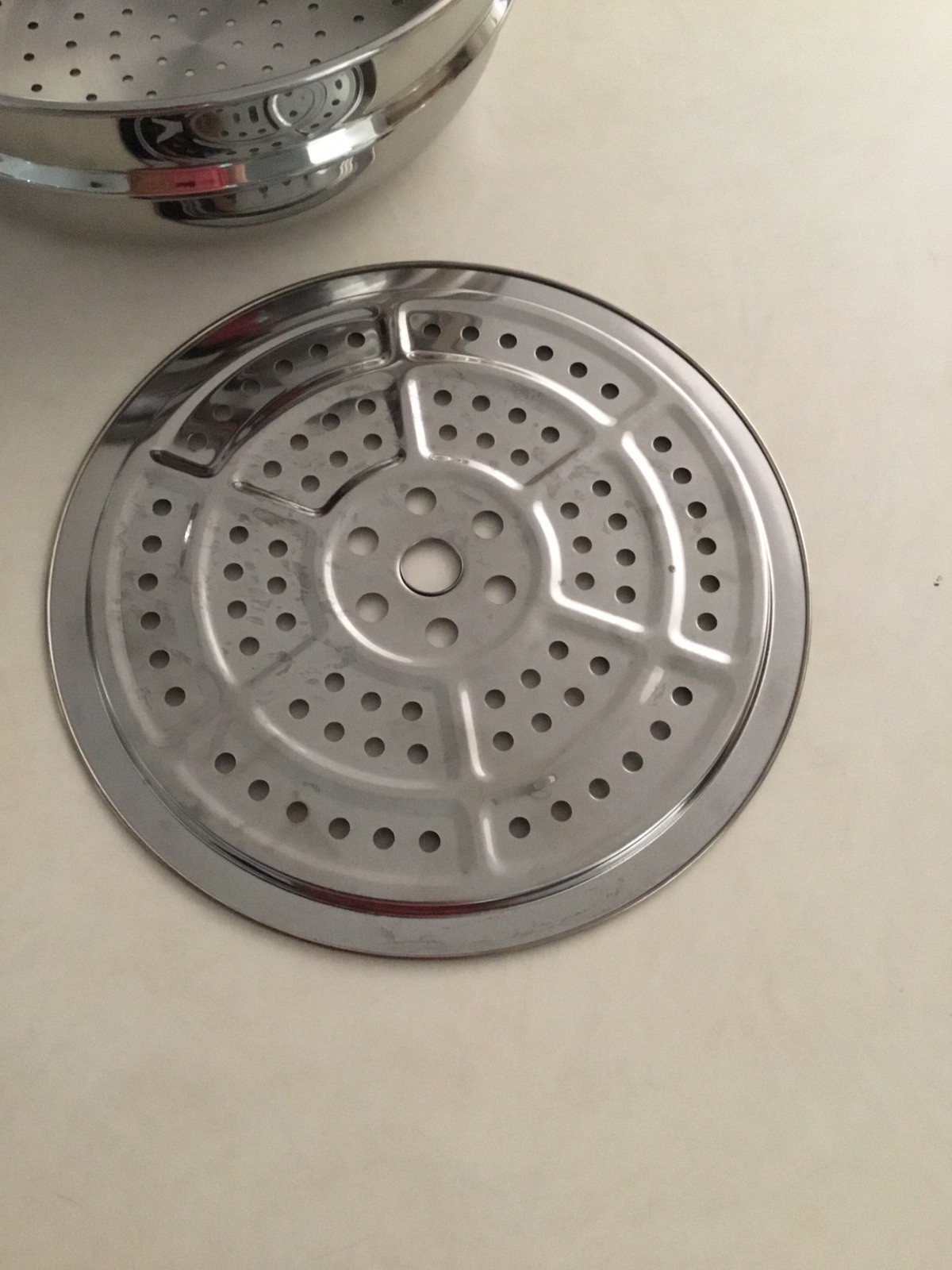 Stainless Steel 12Qt Multi Pot Steamer/Pasta Strainer Lid 5pc W/Handles