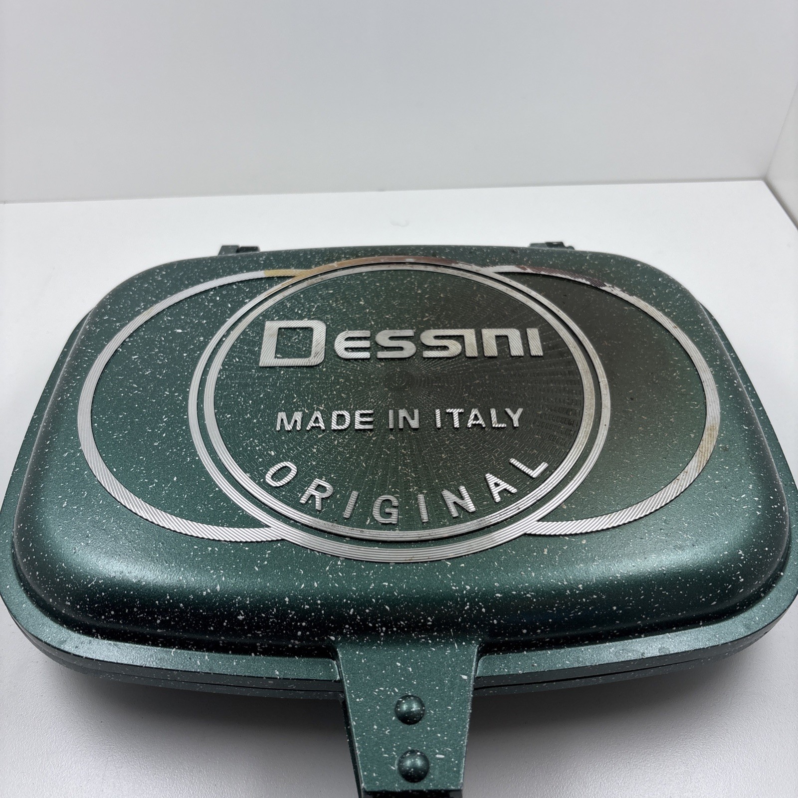 Dessini Aluminium Die Cast Double Sided 2 Grill Pan Made in Italy