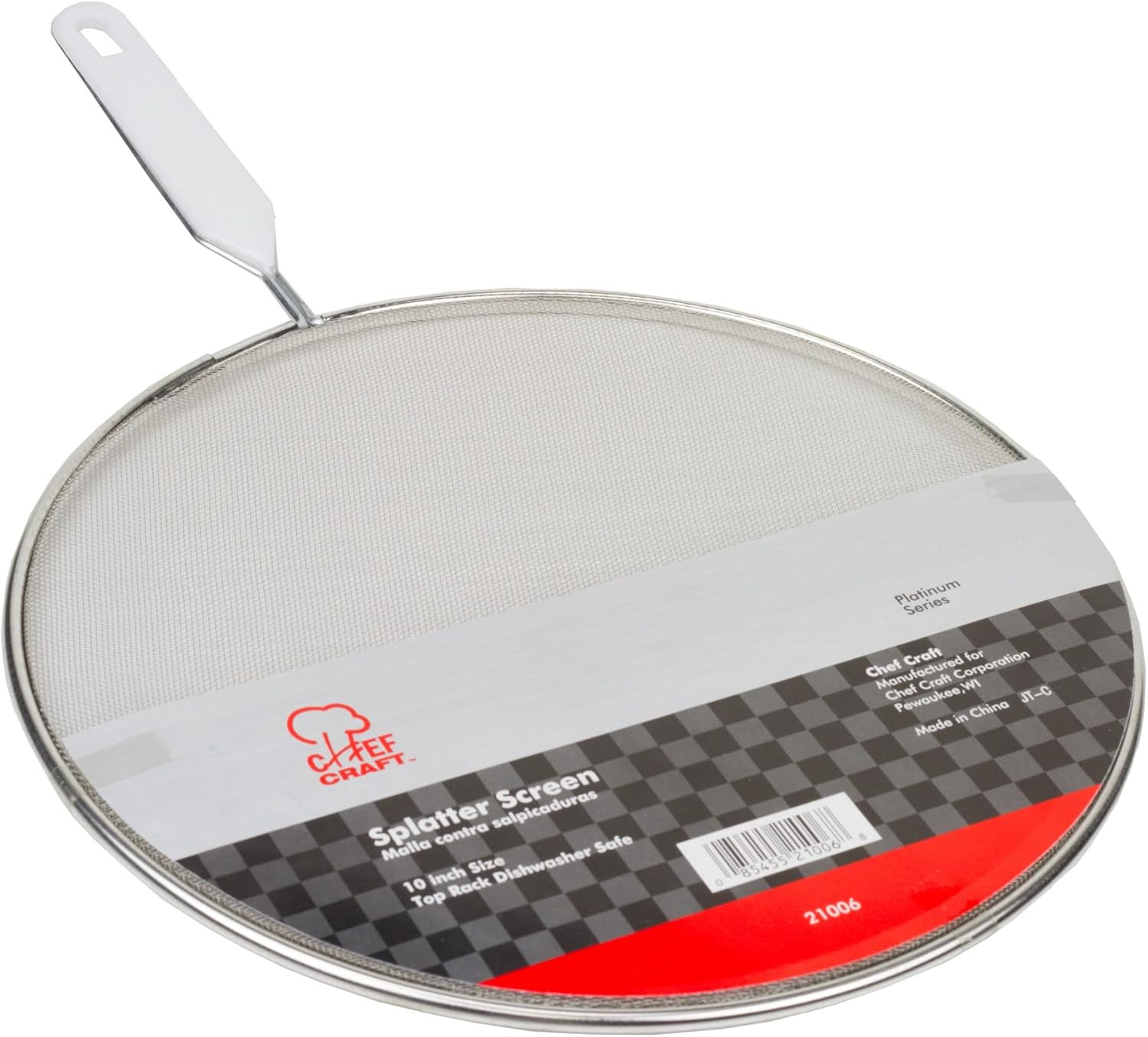 Splatter Screen 10 Inch Stainless Steel for Frying Pan Grease Guard