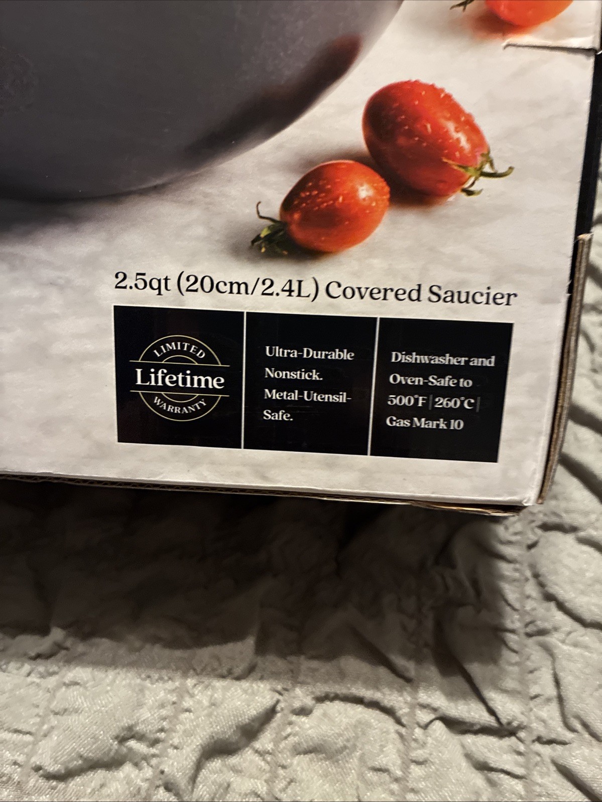 ANOLON X – 2.5qt Covered Saucier Sauce Pan – Black Ultra-Durable Nonstick w/ Lid