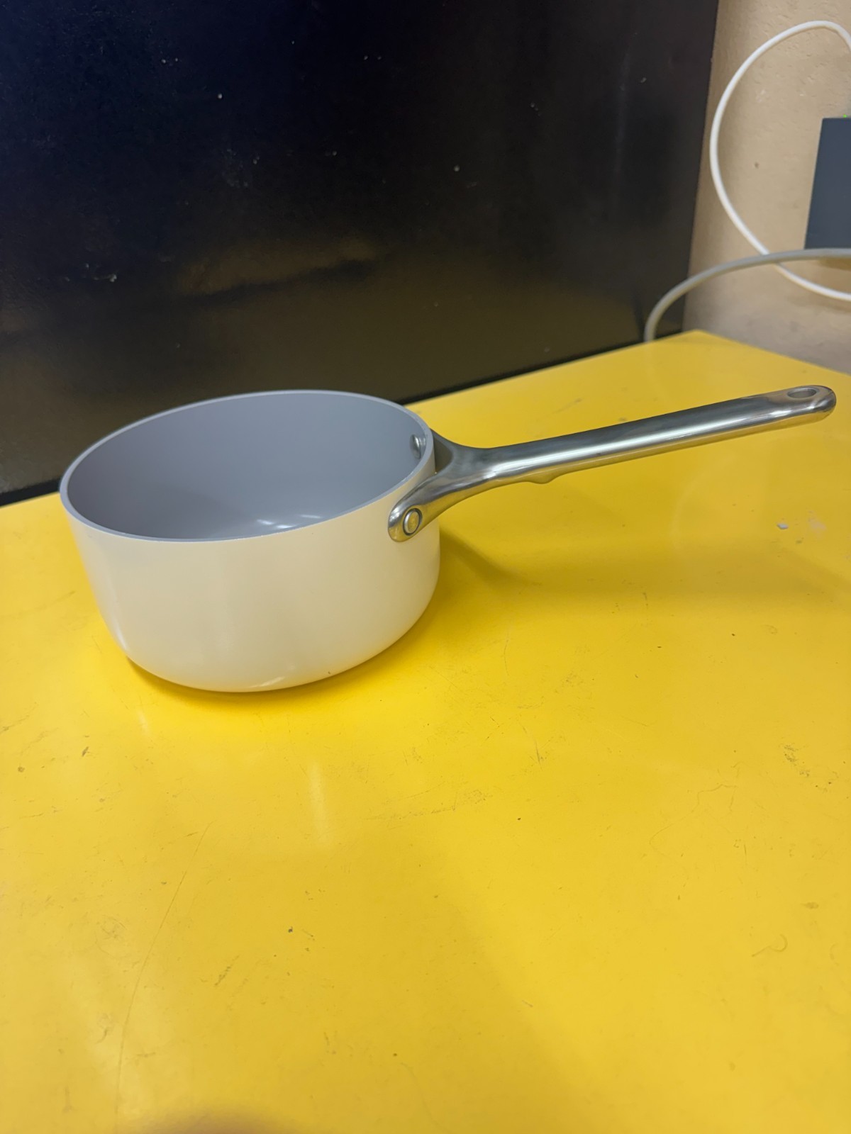 NEW Caraway Home 1.75 qt Mini Sauce Pan no lid CREAM