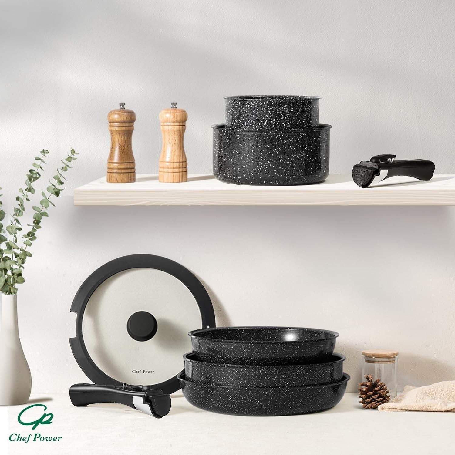 Versatile Chef Power 19-Piece Cookware Set – Non-toxic, Multi-Functional Relief