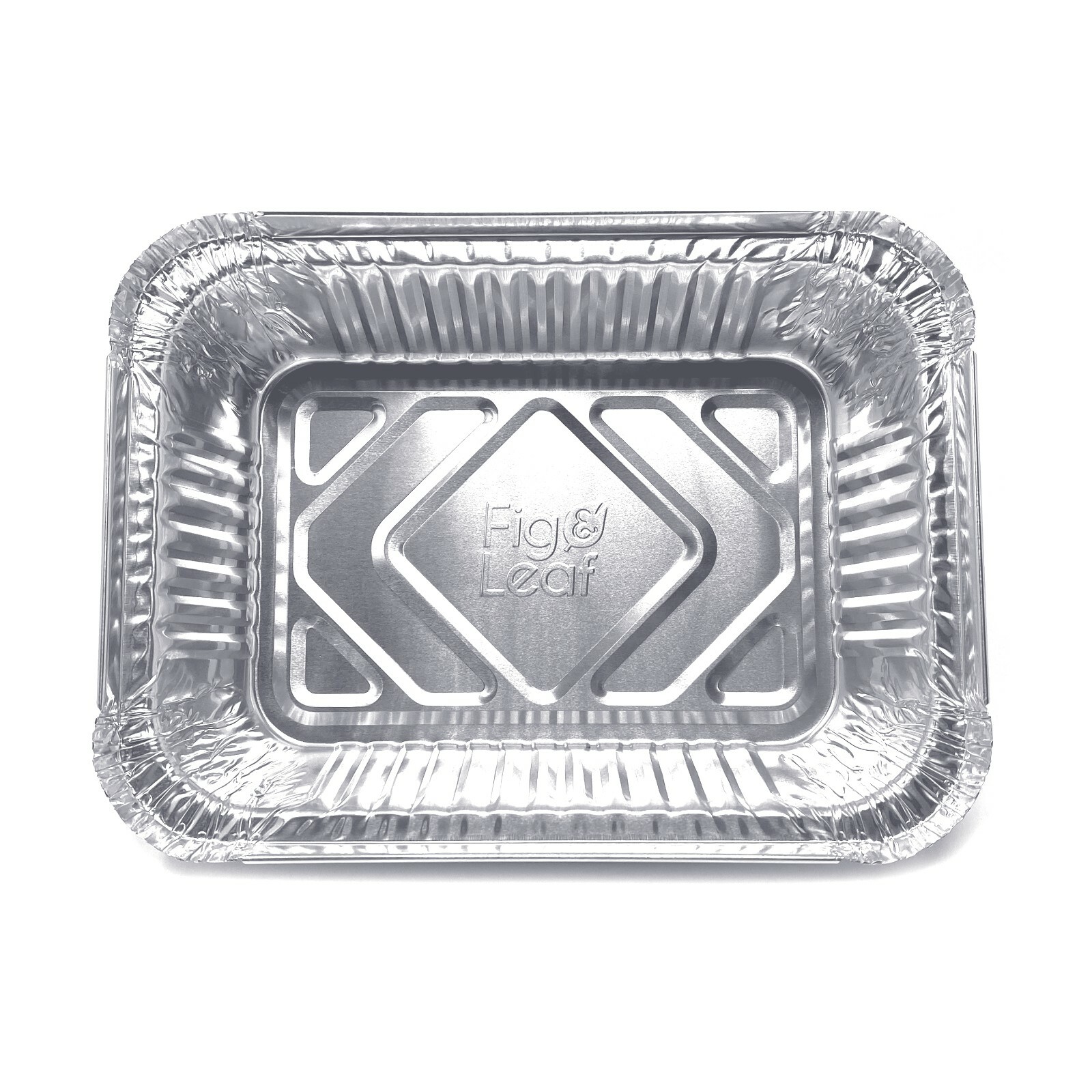 Fig & Leaf – (120 Pack) 1.5-LB Takeout Pans with LIDS l Medium 7″ x 5″ x 2″