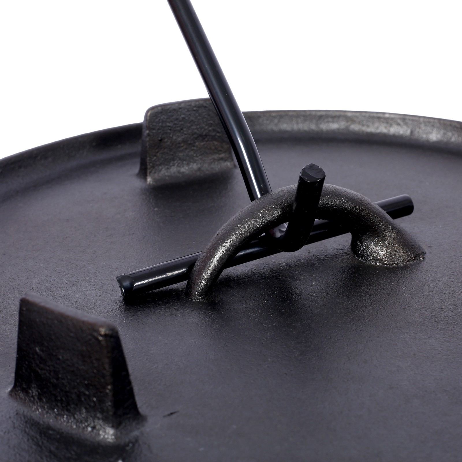 Tileon Dutch Oven12 qt Cast Iron Black Pre-Seasoned Lid Fireplace BBQ Camp Bake