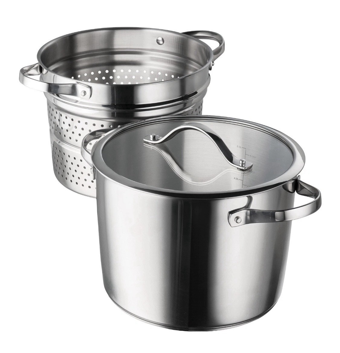 NEW Tramontina Stainless Steel 8-Quart Multi-Cooker with Pasta Insert