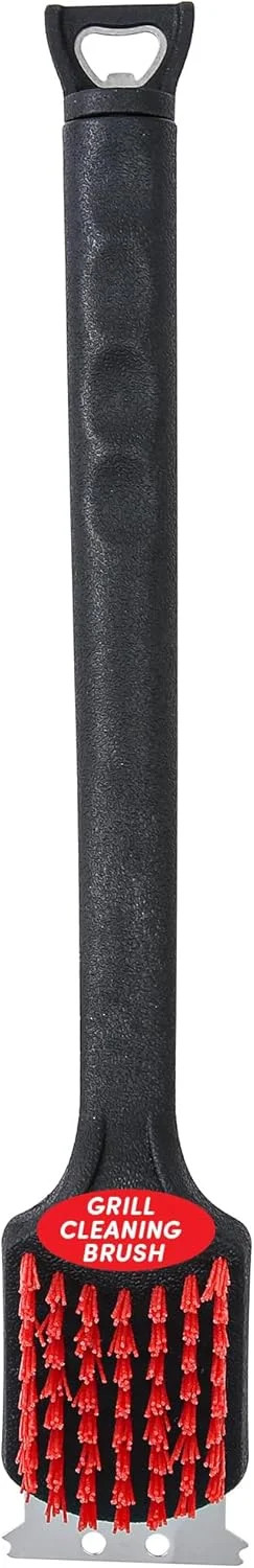 Kingsford Grill Cleaning Brush with Nylon Bristles and Scraper, Heavy Duty BBQ G