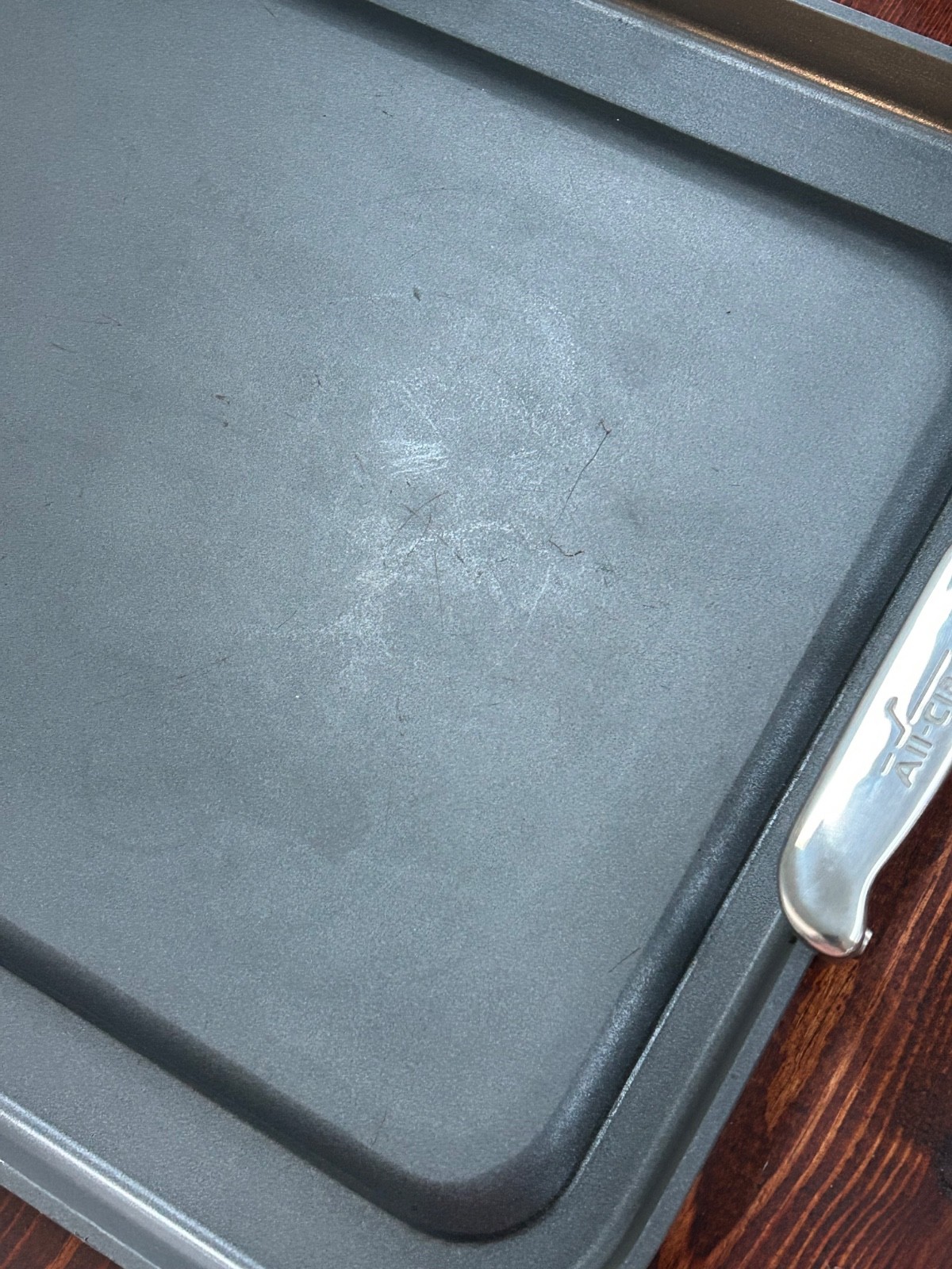 All Clad Stovetop 2 Burner Griddle Hard Anodized Nonstick Cookware 13 x 20