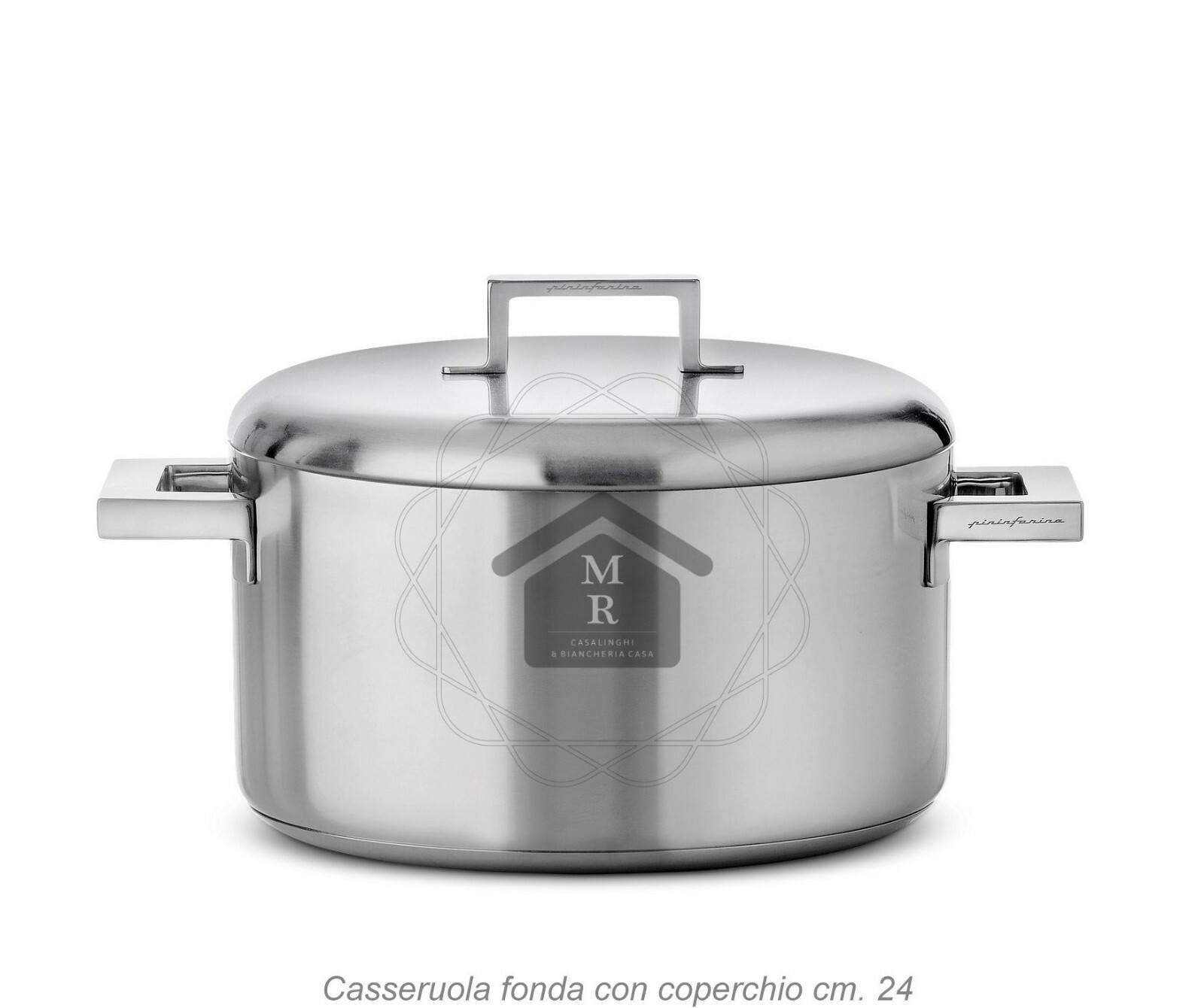 Pots 16 pcs Pininfarina style stainless steel 18/10 Mepra design Made in Italy