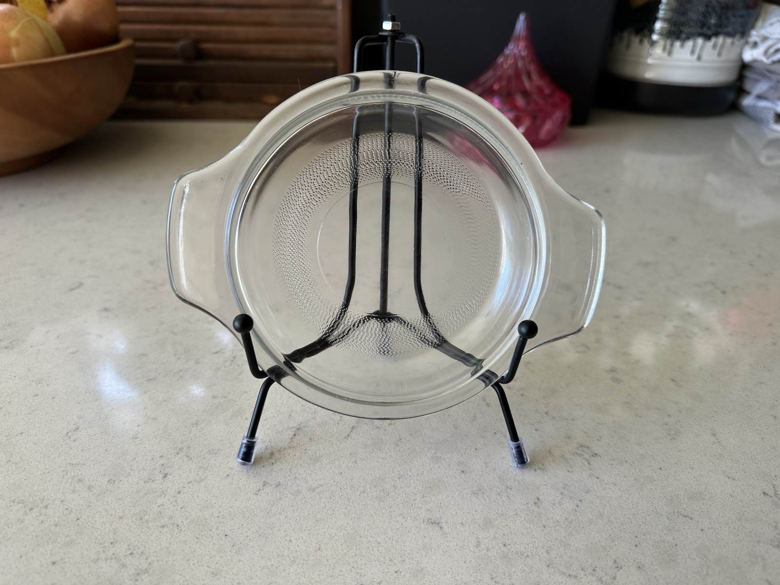 5.25 Inch Non Marked Glass Tab Handle Replacement Lid Only