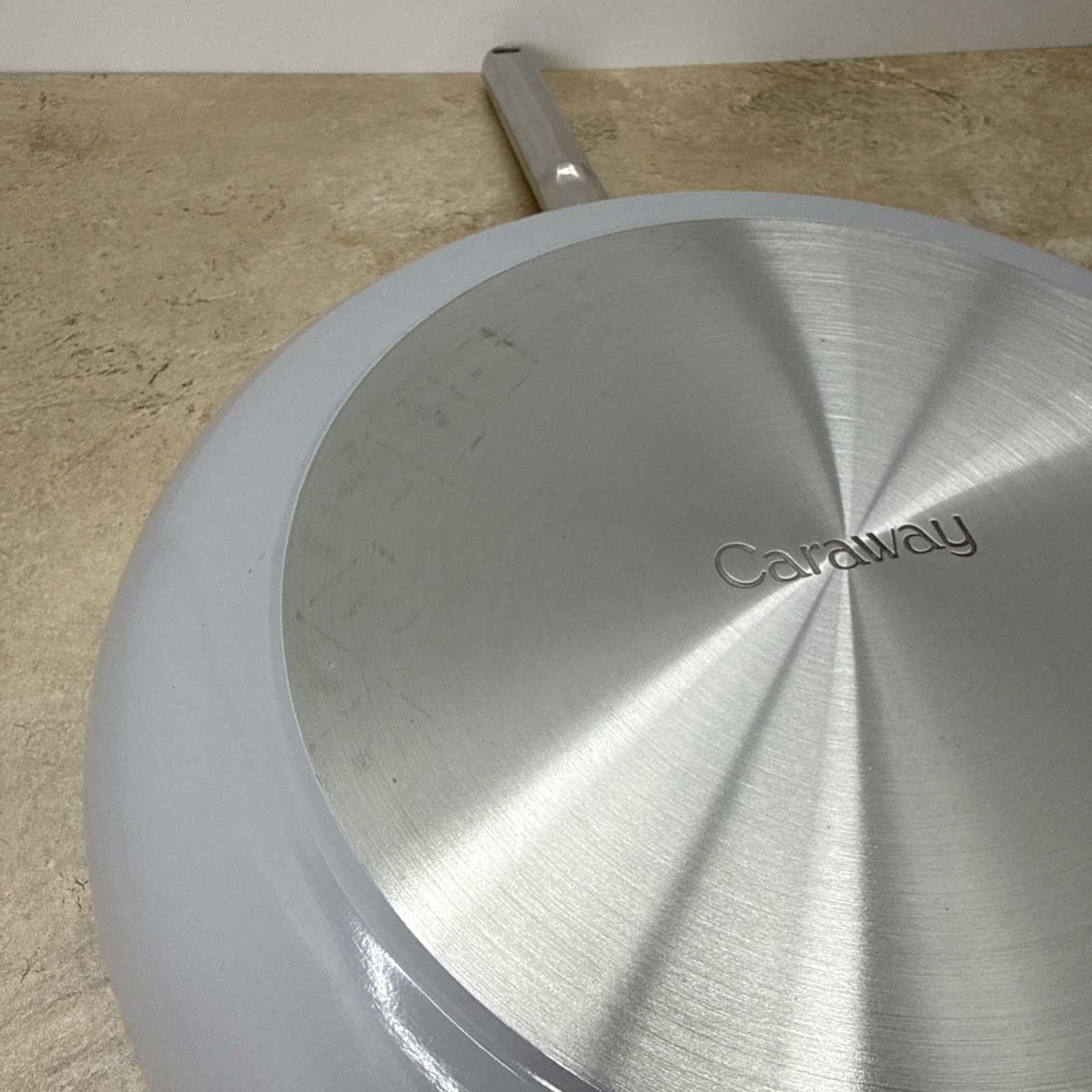 Caraway Home Non-Stick Ceramic-Coated 4.5 qt Saute Pan W/Lid (Gray)