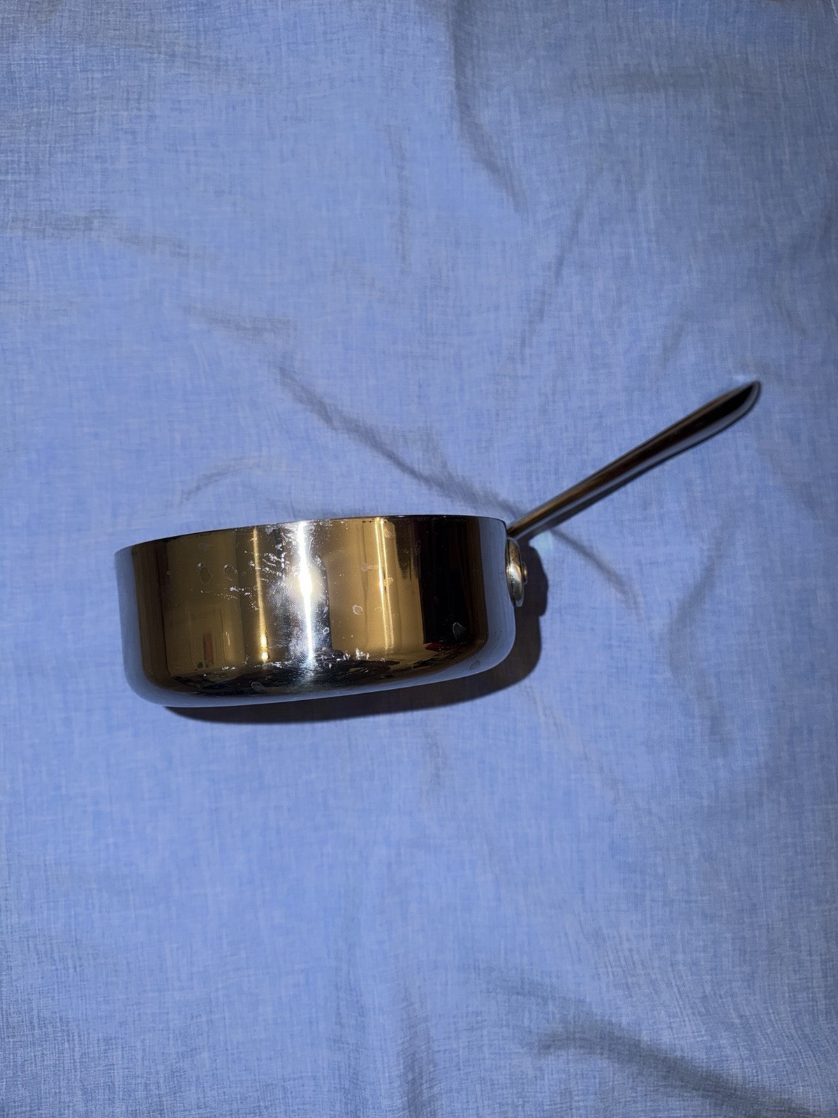 All-Clad 1 Qt Stainless Steel Saucepan Pot No Lid Riveted Handle Made USA