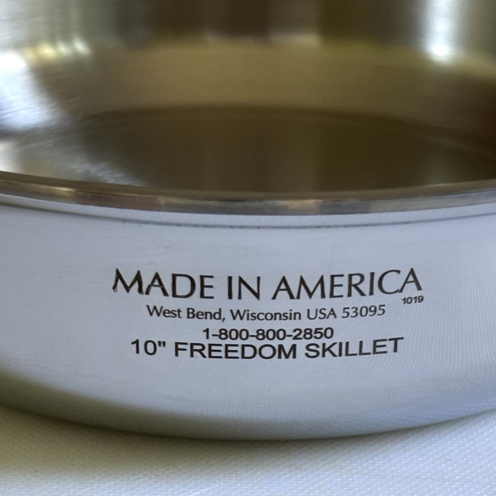 Kitchen Craft 10″ Freedom Skillet 2.3 qt Stainless Steel Made in USA – No Lid