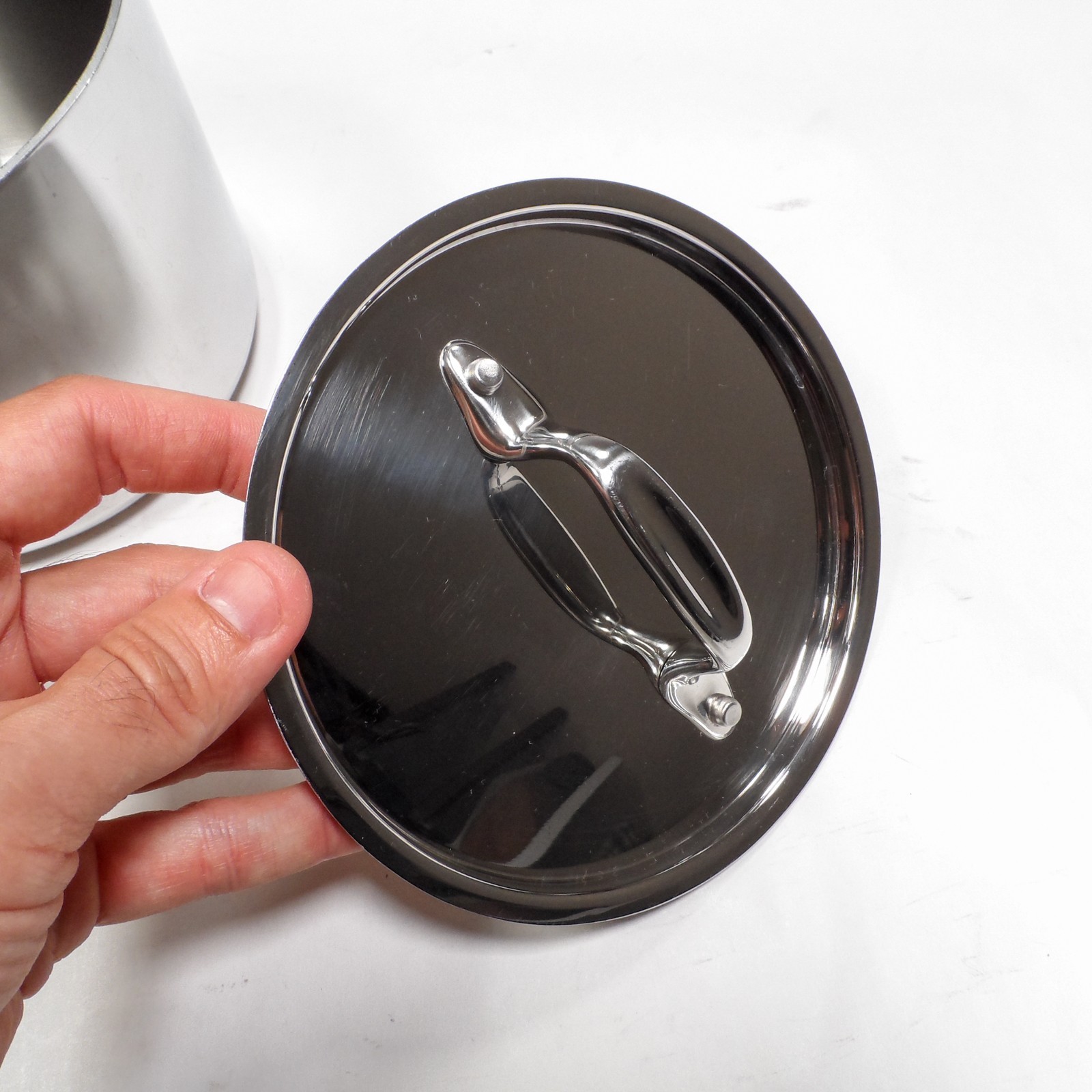 All Clad Made in USA Tri Ply 6″ 2 Quart Stainless Steel Sauce Pan Pot – With Lid