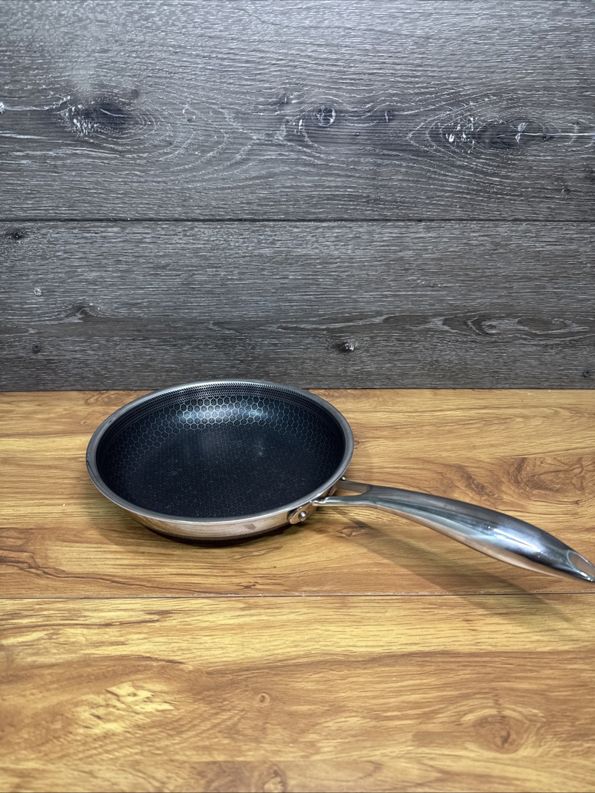 HexClad Hybrid Stainless Steel Non-Stick 8 inch Frying Pan NO Lid