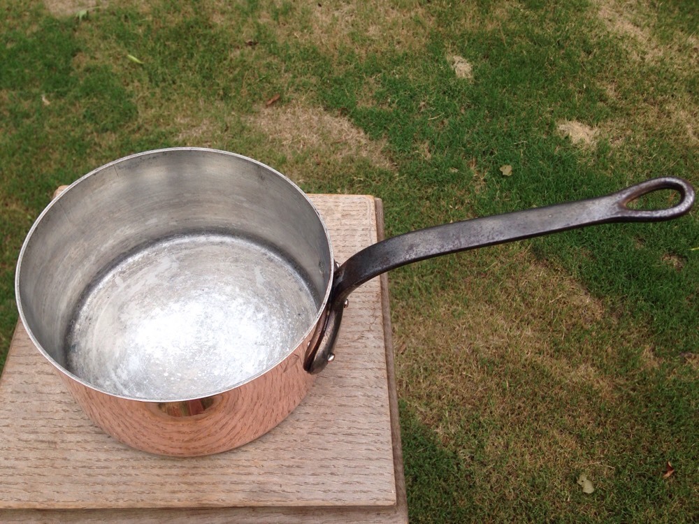 Garanti Villedieu 2.2mm French 7.25″Copper Sauce Pan Made France Marque Deposee
