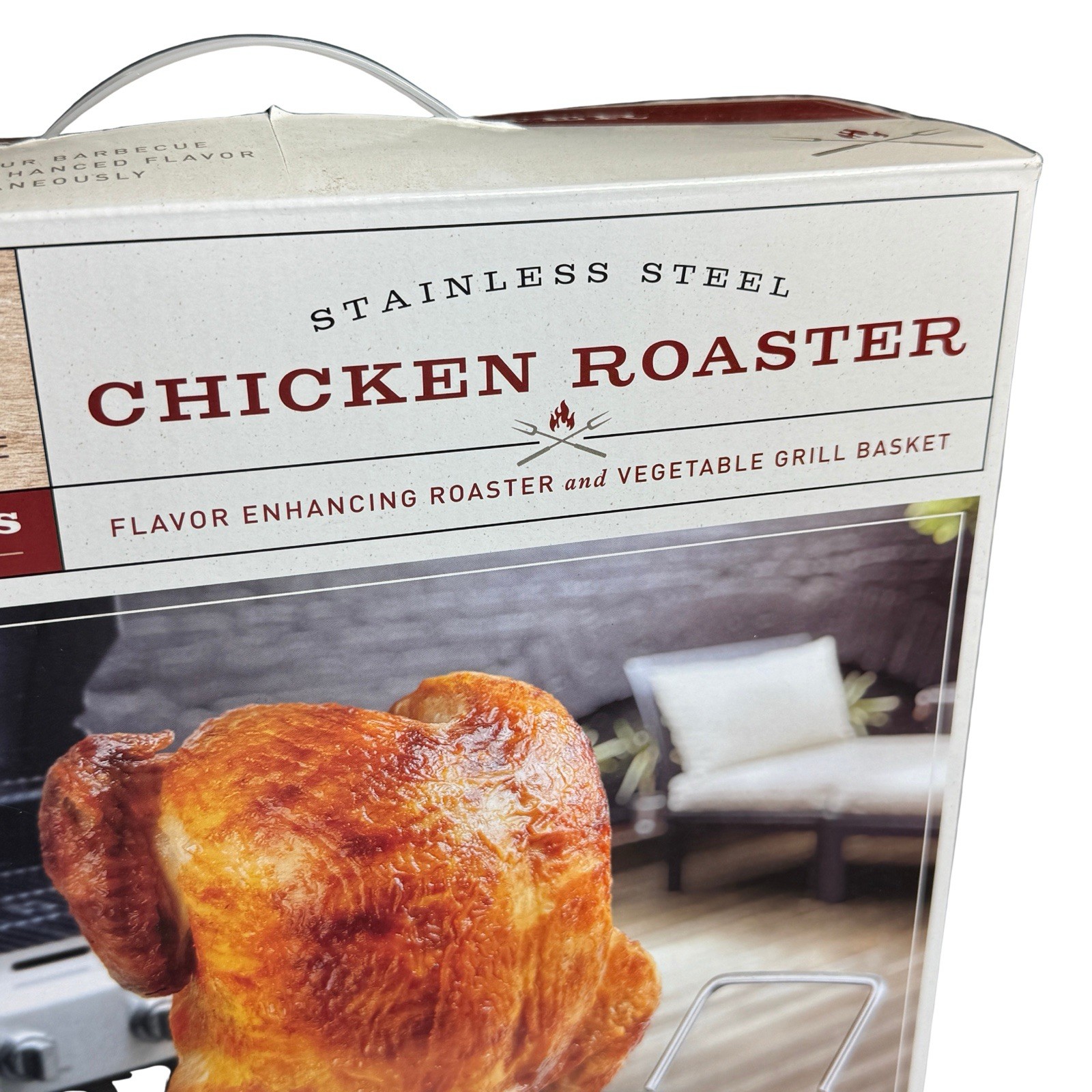 Parini Stainless Steel Beer Can Chicken Roaster Grill Basket 11.75” BBQ Cooker