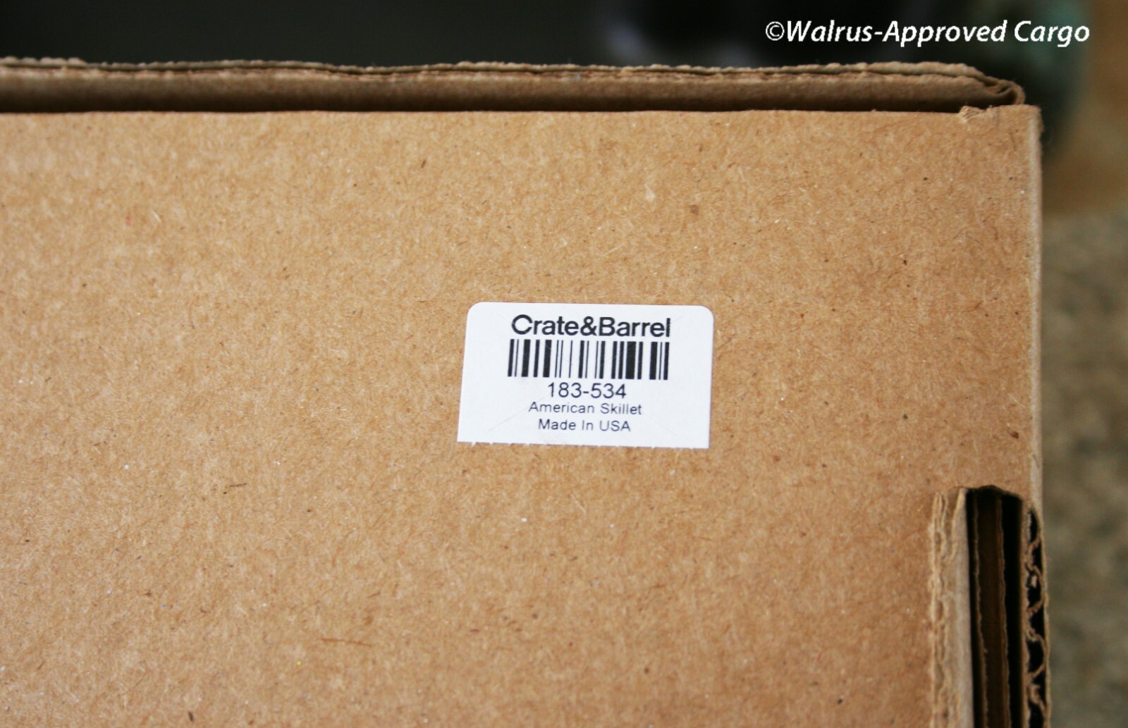 CRATE & BARREL AMERICAN CAST IRON SKILLET -NIB- COOK UP SOME TASTY USA TREATS!