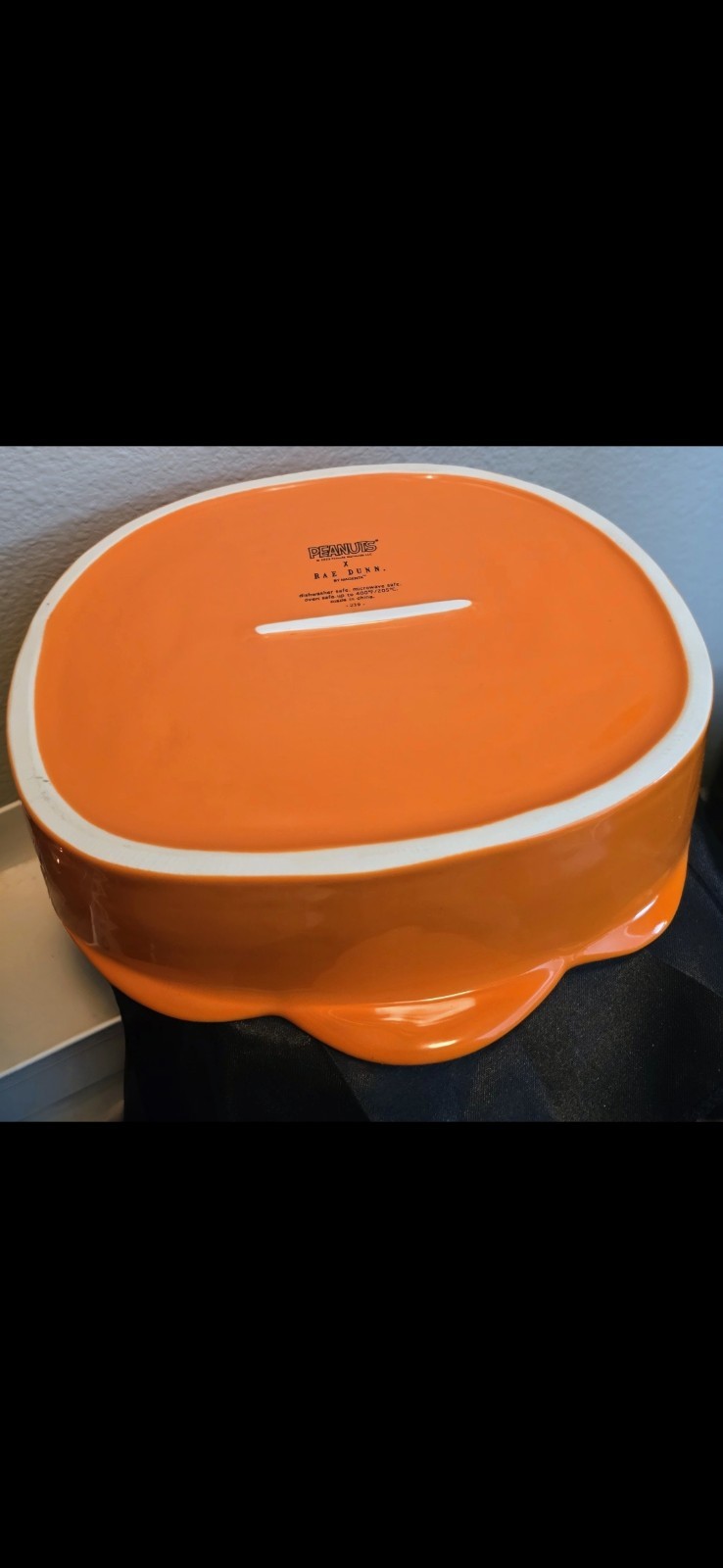 NEW! 2025 Rae Dunn Peanuts Snoopy “FALLING FOR YOU” Pumpkin Shaped Baking Dish