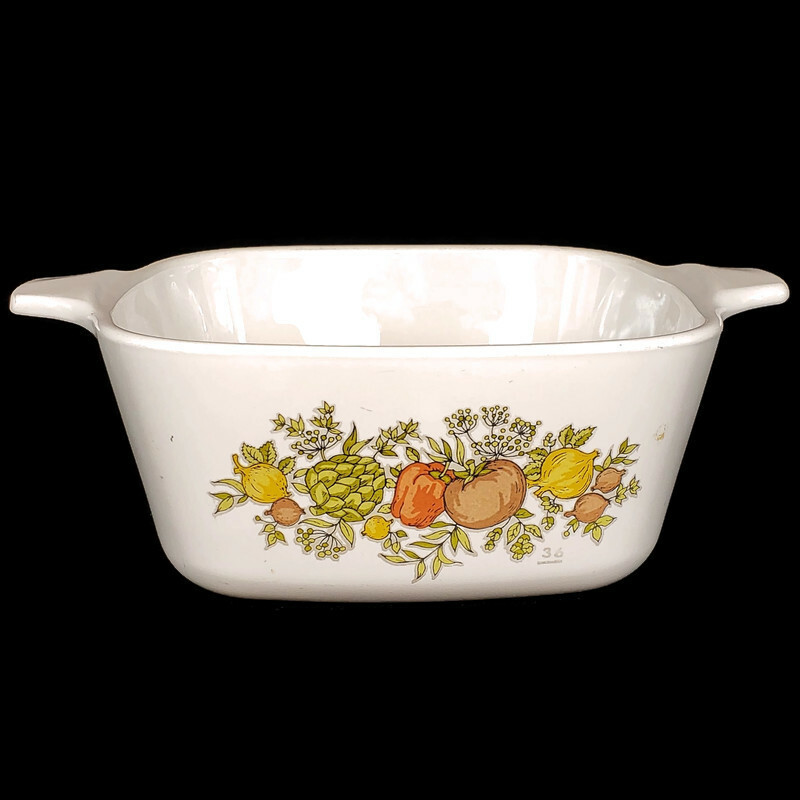 CorningWare Small Casserole Baking Dish – Spice O’ Life Graphic – P-43-B