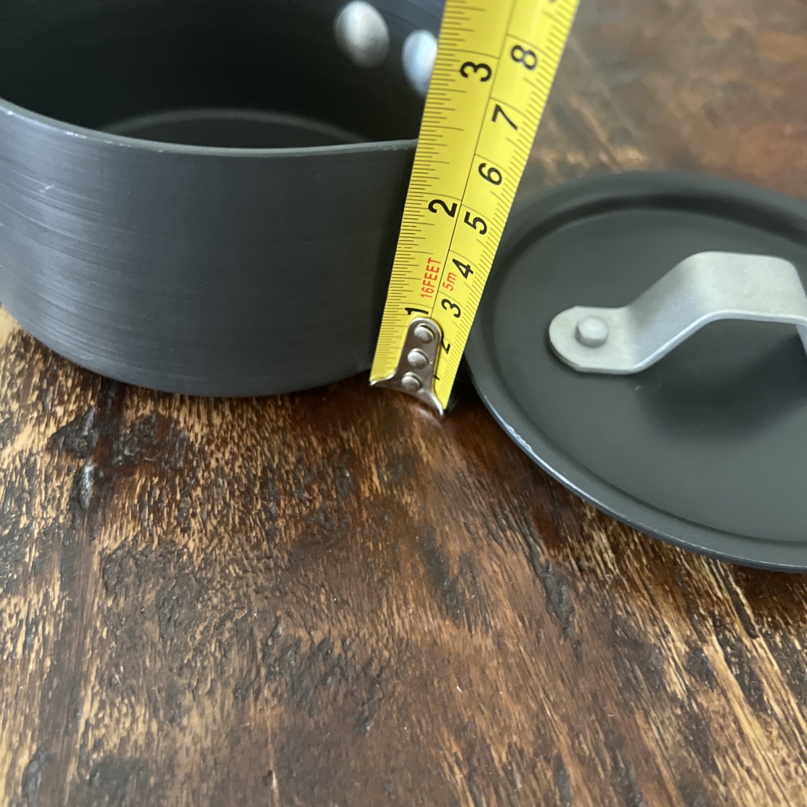 Calphalon Commercial Anodized Aluminum 1/2qt. (2 Cup) Sauce Pan Pour Spout & Lid