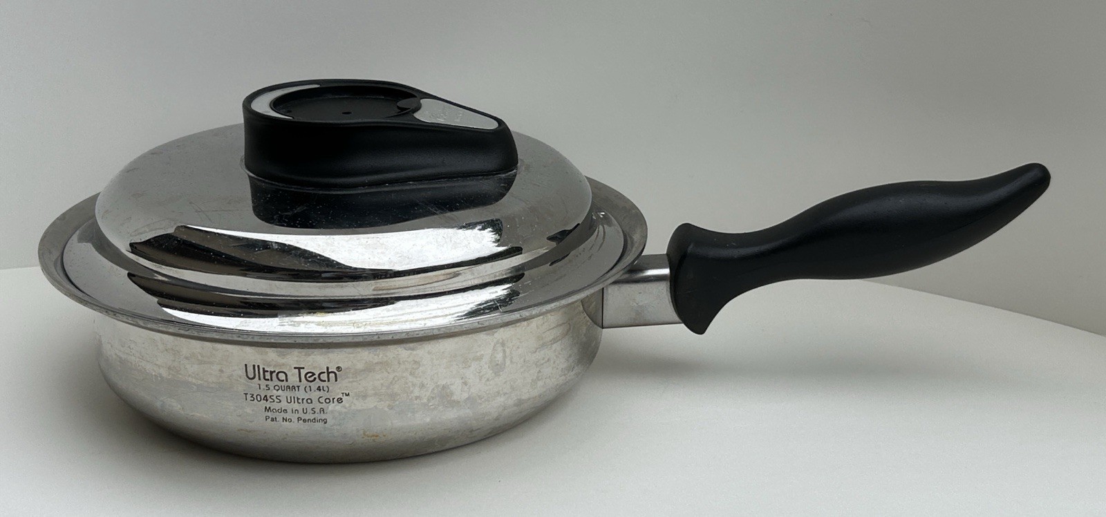 Carico Ultra Tech Ultra Core 2.5 Quart T304SS Sauce Pan Pot with Lid 11.5″ USA