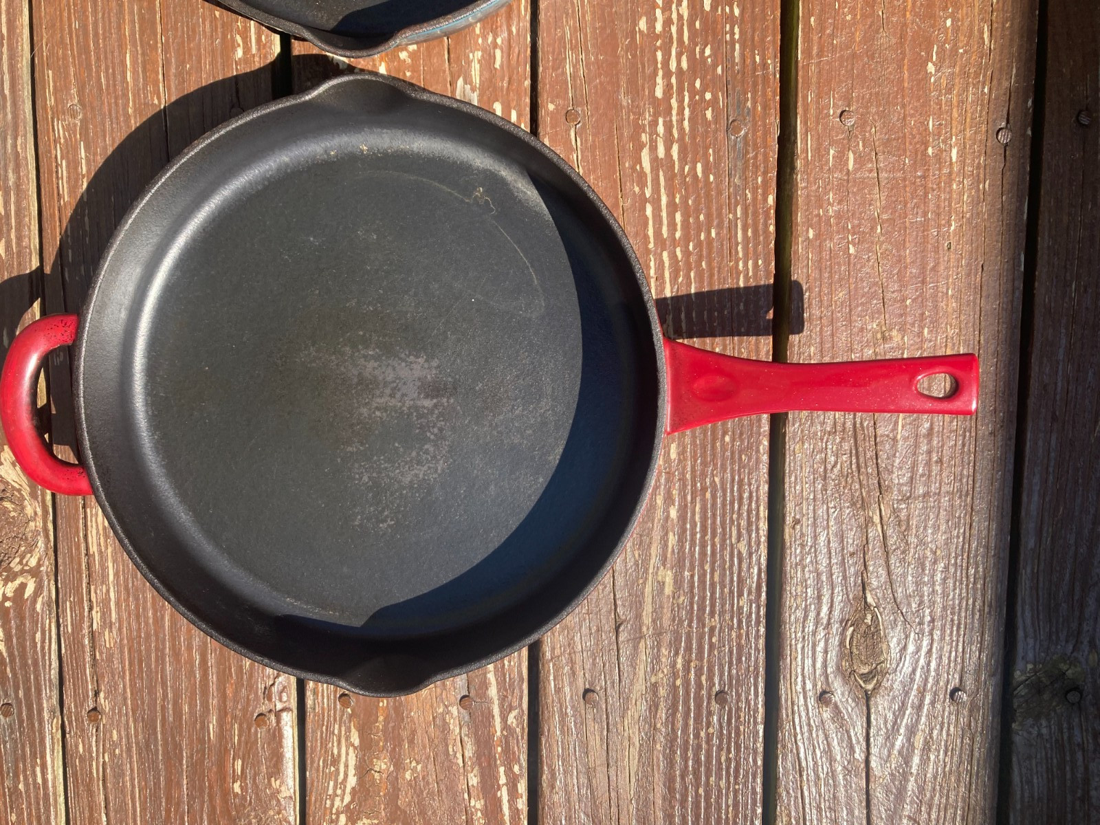 Lot of 3 Antique Bacon Press 2 Ayesha Cast Iron Skillets Frying Grill Pan 12″ 10