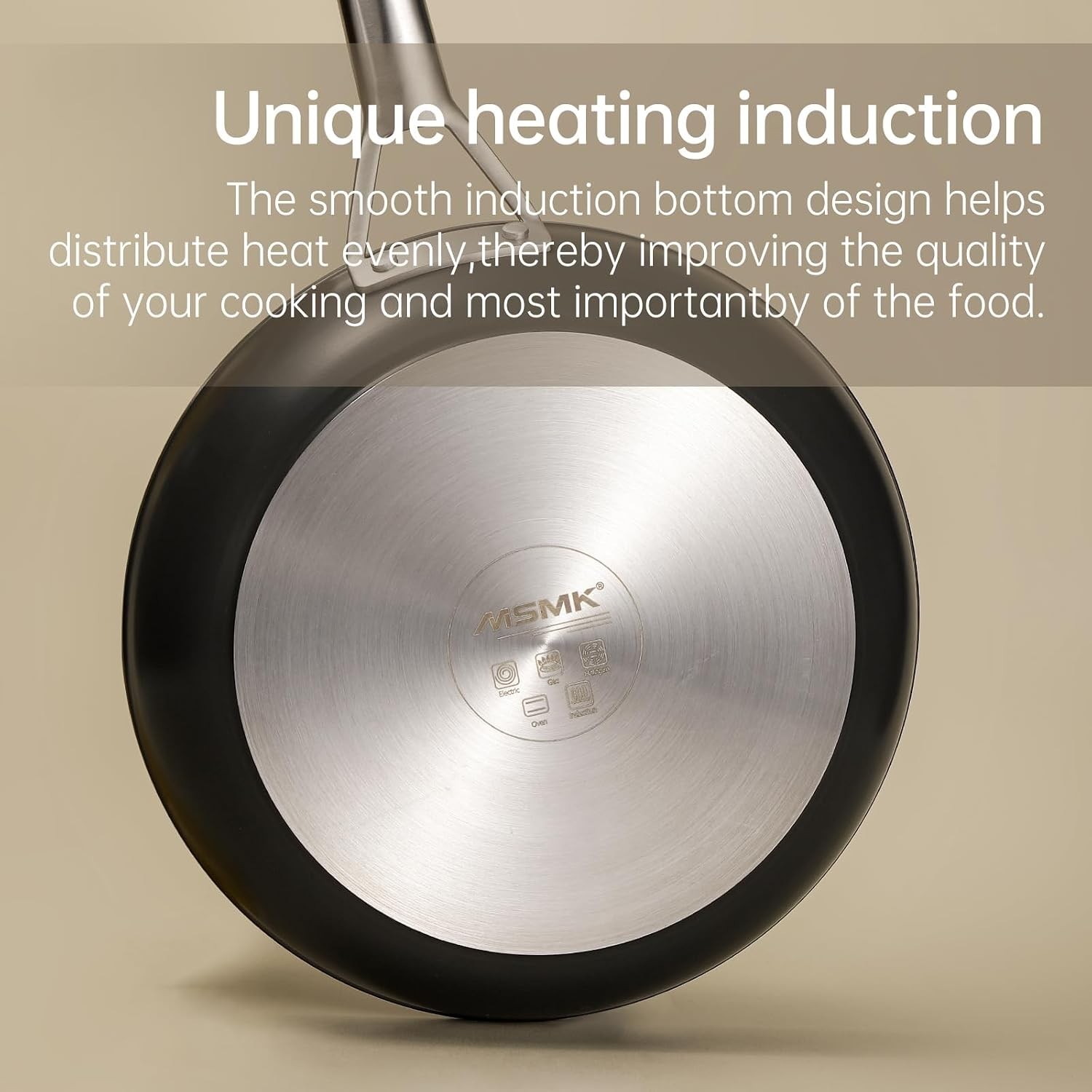 10 Inch Frying Pan Nonstick with Lid, Induction Fry Pan with Lid, Titanium an…