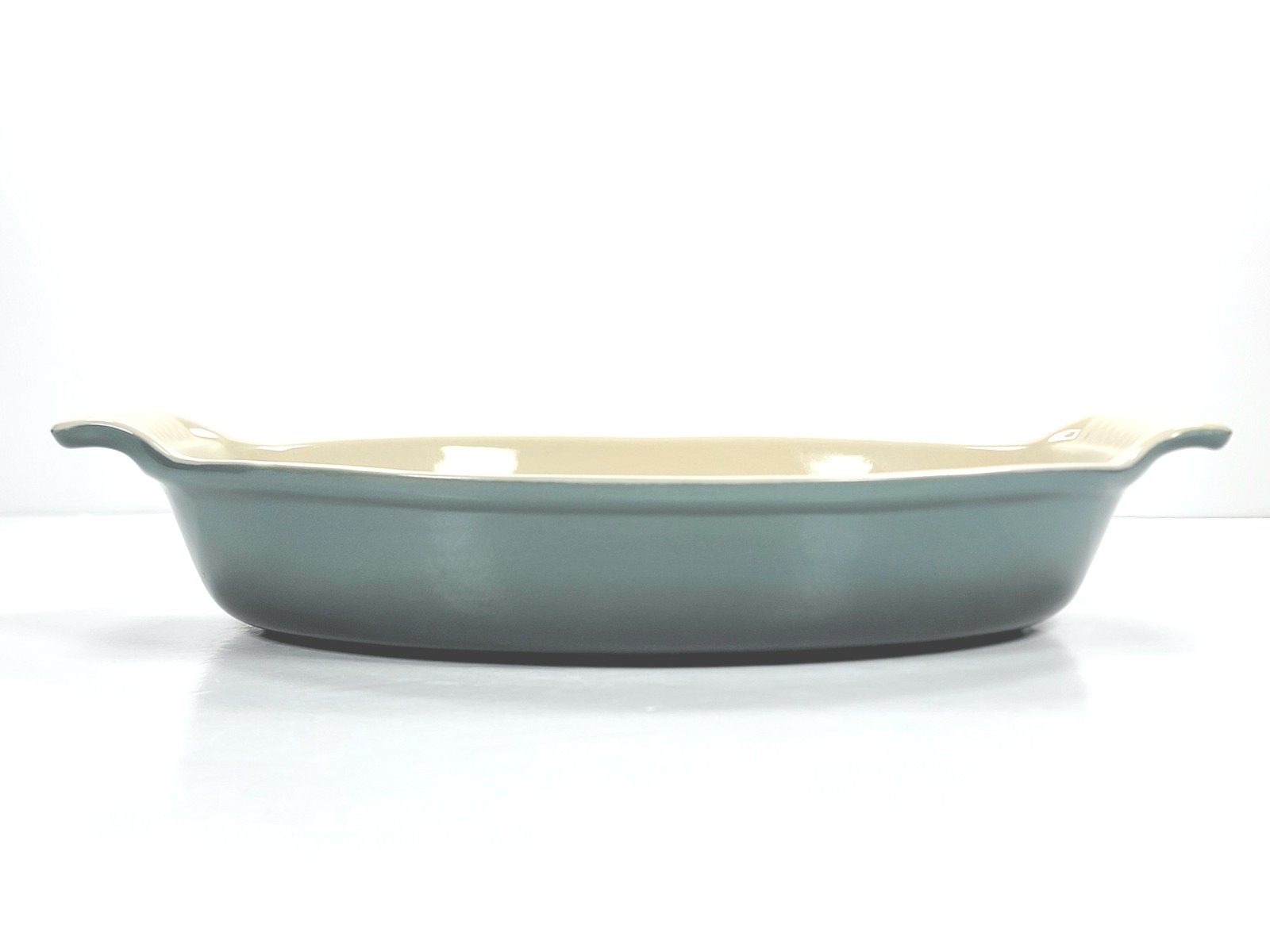 Le Creuset Stoneware Heritage Au Gratin Oval Bake Dish 11″ / 1.7qt NWT ~ OCEAN